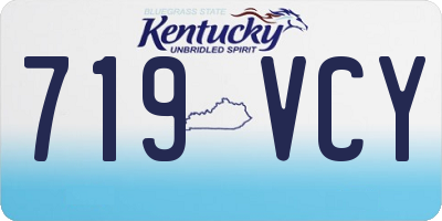 KY license plate 719VCY