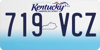 KY license plate 719VCZ