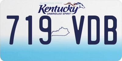 KY license plate 719VDB
