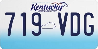 KY license plate 719VDG