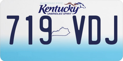 KY license plate 719VDJ