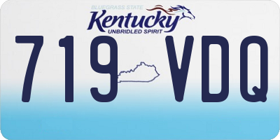 KY license plate 719VDQ