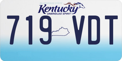 KY license plate 719VDT
