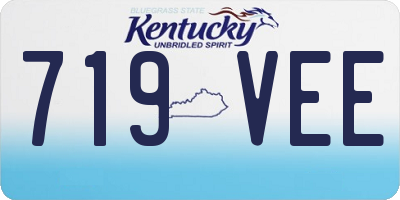 KY license plate 719VEE