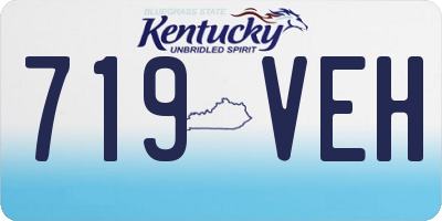 KY license plate 719VEH
