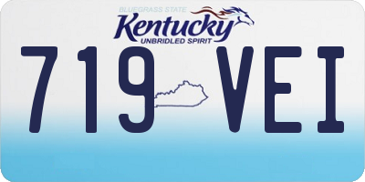 KY license plate 719VEI