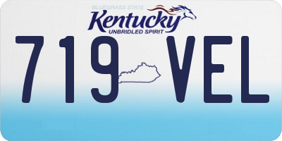KY license plate 719VEL