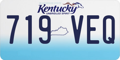 KY license plate 719VEQ