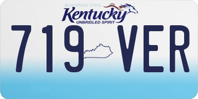 KY license plate 719VER