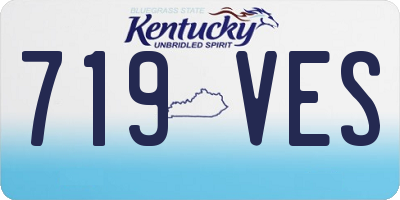 KY license plate 719VES