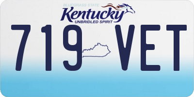 KY license plate 719VET