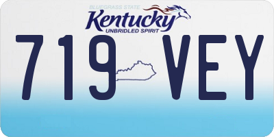 KY license plate 719VEY