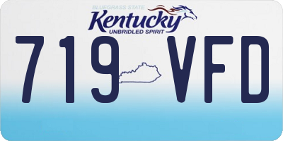 KY license plate 719VFD