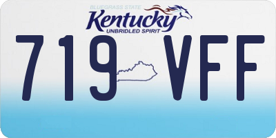 KY license plate 719VFF