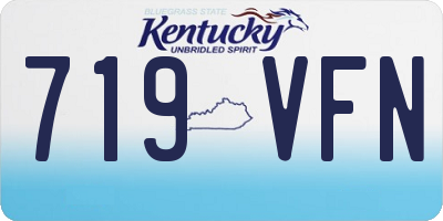 KY license plate 719VFN