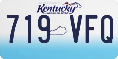 KY license plate 719VFQ