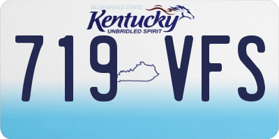 KY license plate 719VFS