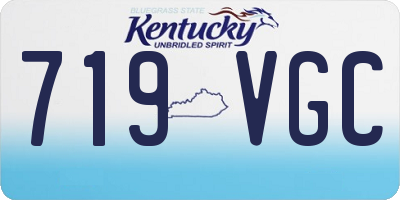 KY license plate 719VGC