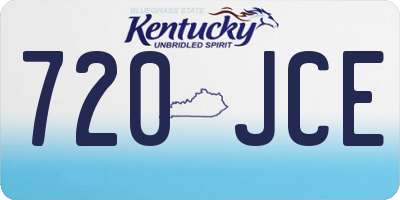 KY license plate 720JCE