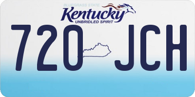 KY license plate 720JCH