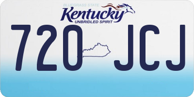 KY license plate 720JCJ