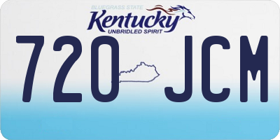 KY license plate 720JCM