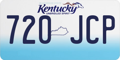 KY license plate 720JCP