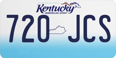 KY license plate 720JCS
