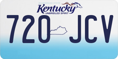 KY license plate 720JCV