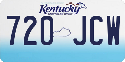 KY license plate 720JCW
