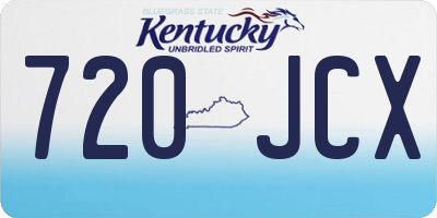 KY license plate 720JCX