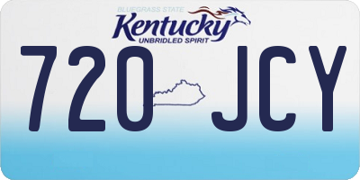 KY license plate 720JCY