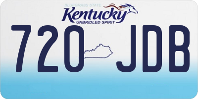 KY license plate 720JDB