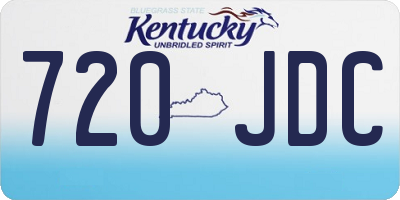 KY license plate 720JDC