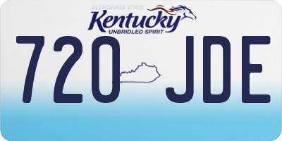 KY license plate 720JDE