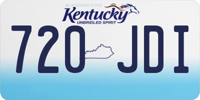 KY license plate 720JDI