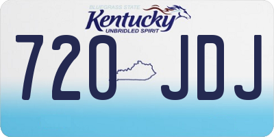 KY license plate 720JDJ