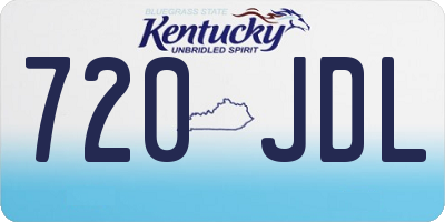KY license plate 720JDL