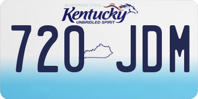 KY license plate 720JDM