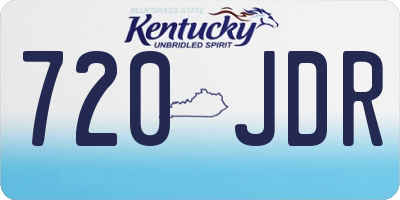 KY license plate 720JDR