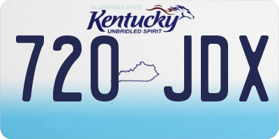 KY license plate 720JDX