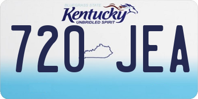 KY license plate 720JEA