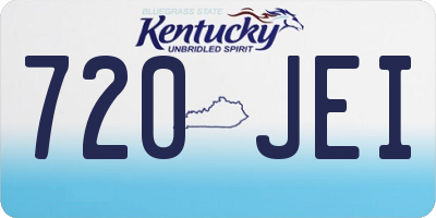 KY license plate 720JEI