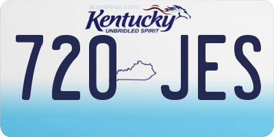 KY license plate 720JES