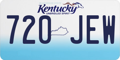 KY license plate 720JEW