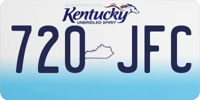 KY license plate 720JFC