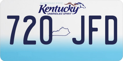 KY license plate 720JFD
