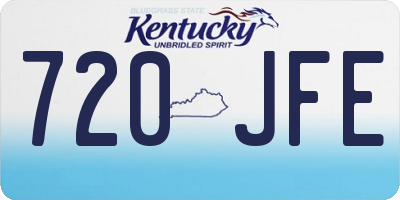 KY license plate 720JFE