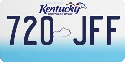 KY license plate 720JFF