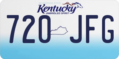 KY license plate 720JFG